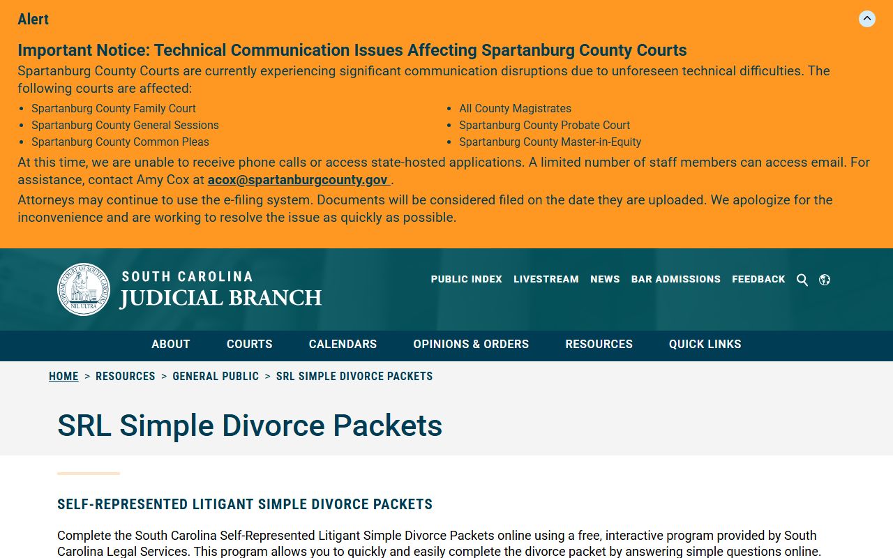 Colleton County marriage divorce records simple divorce packets