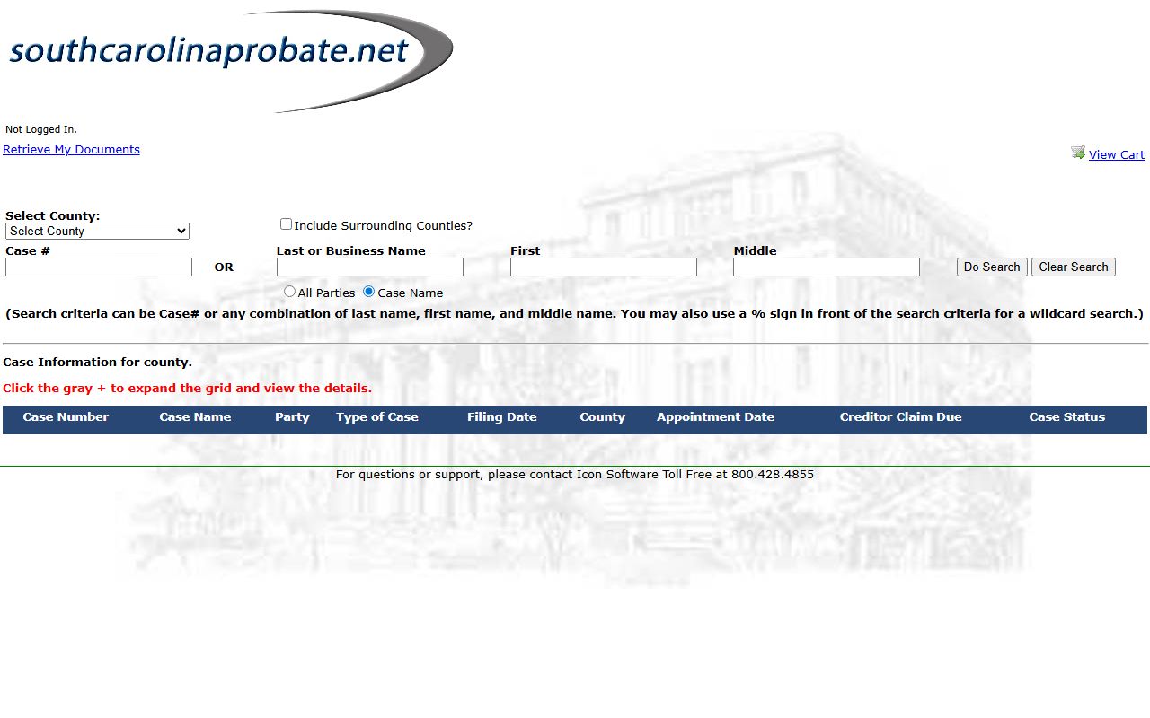 Colleton County probate records South Carolina Probate Search
